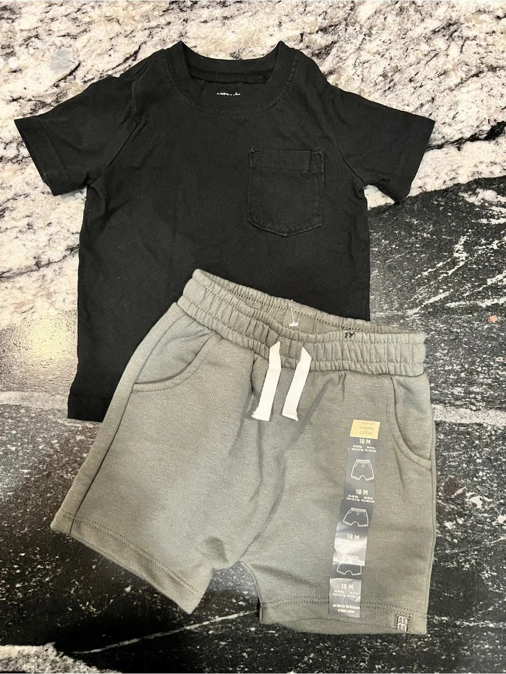 Carter’s 18M Pocket Tee & Organic Cotton Shorts Bundle | Toddler Outfit